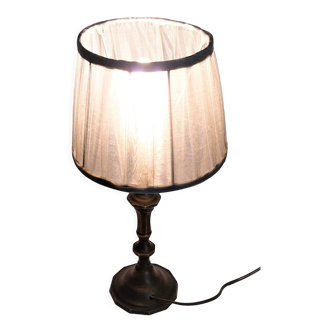 Lampe style antique métal période 1950