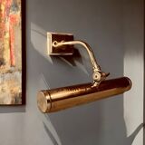 Industrial style aged brass wall art picture light