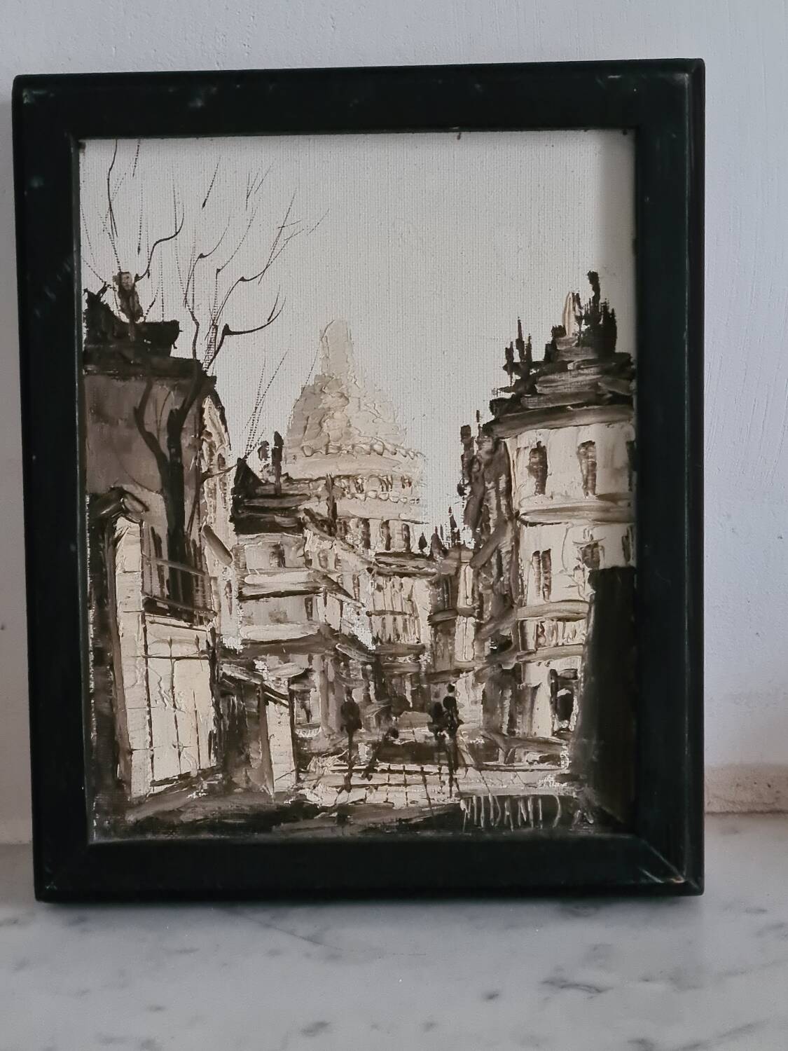 Oil on canvas Montmartre Midani M'Barki