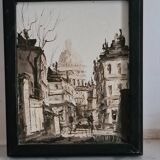 Oil on canvas Montmartre Midani M'Barki