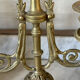 Pair of gilded bronze candlesticks in the Napoleon III style.