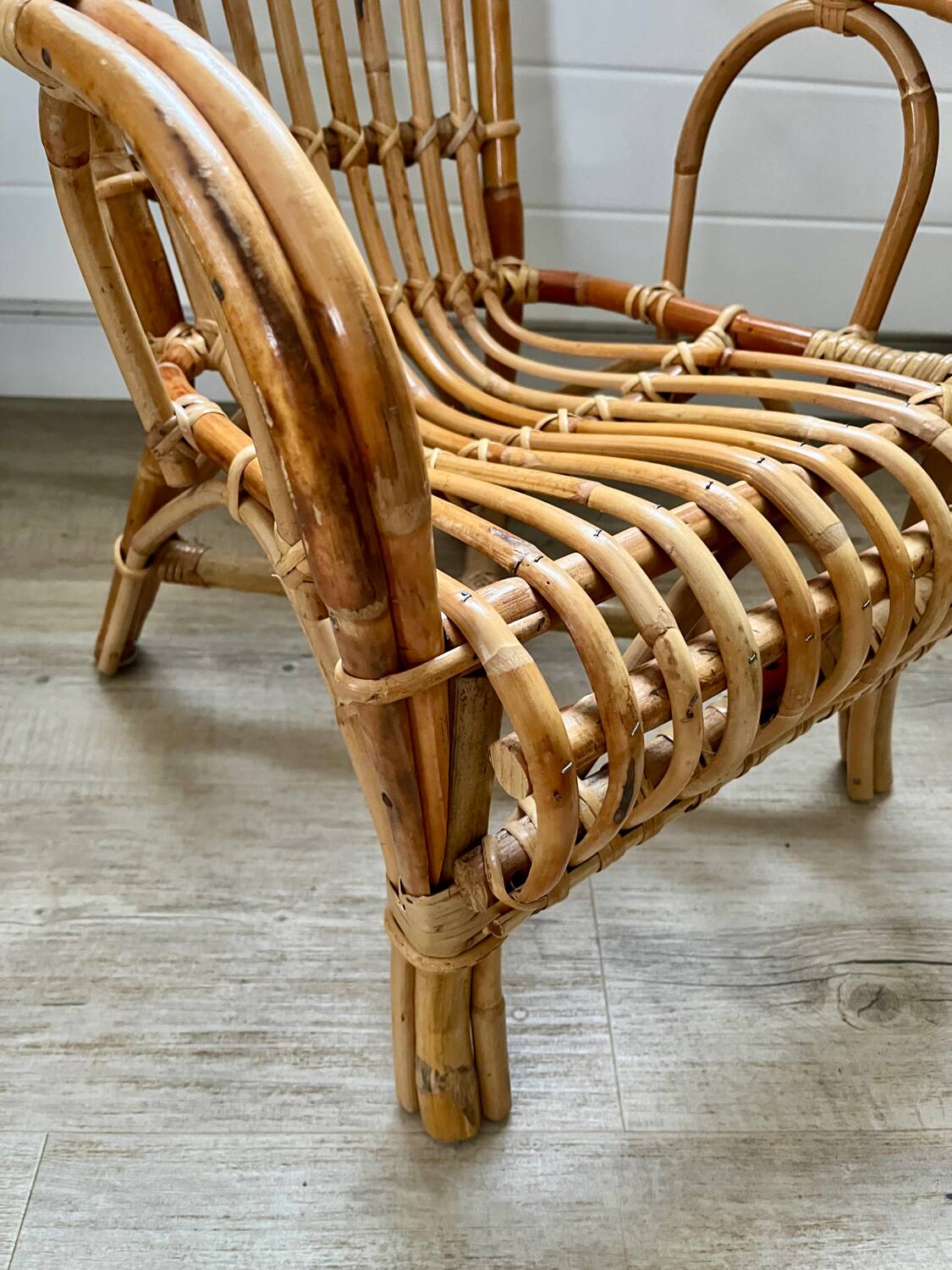 Child's rattan armchair