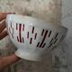 Duo of stenciled bowls