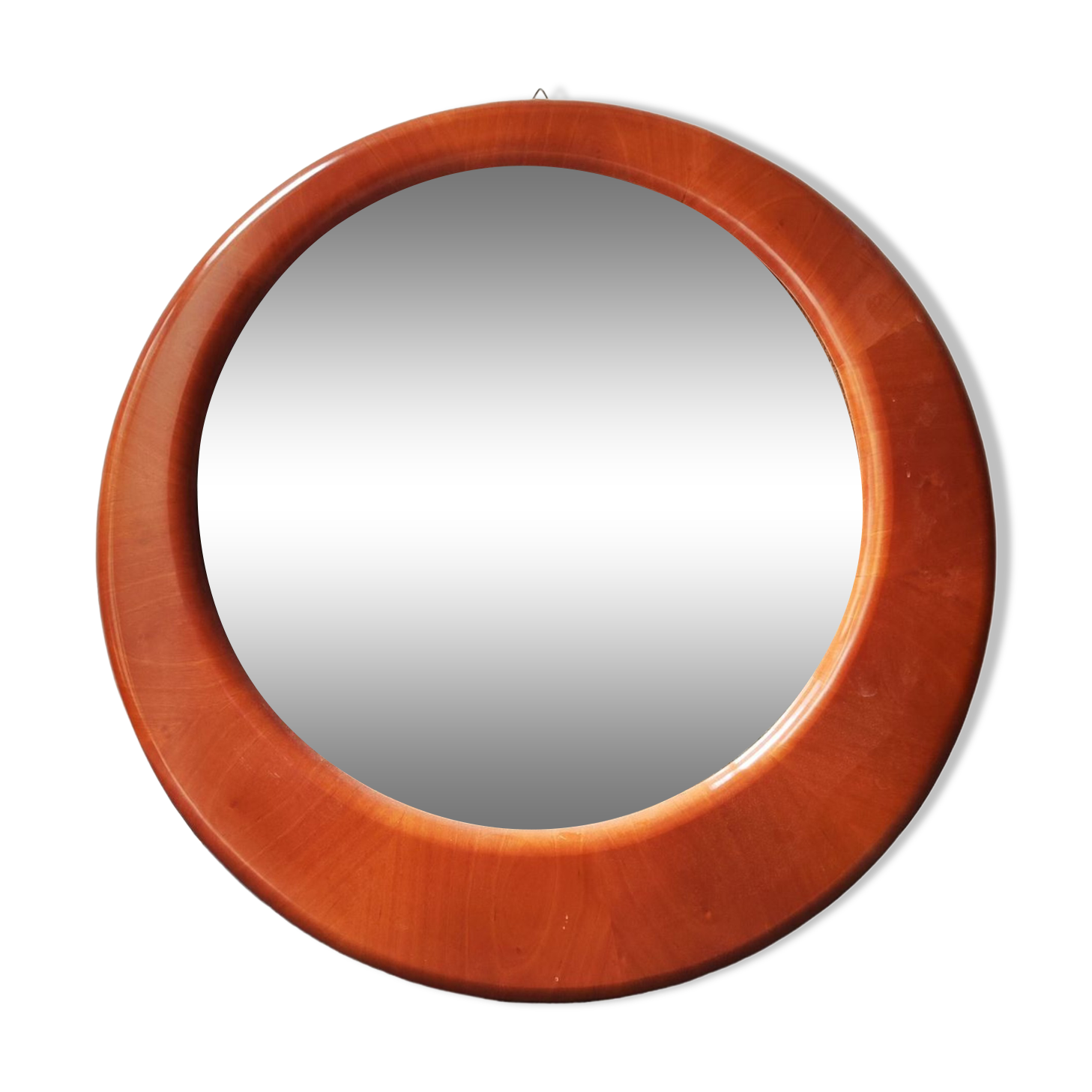 Vintage walnut mirror, 60 cm