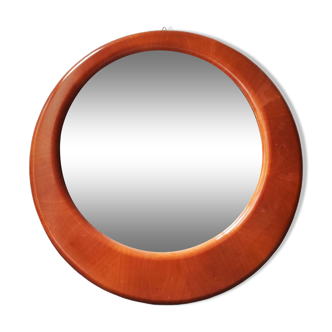 Vintage walnut mirror, 60 cm