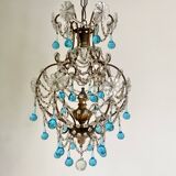 Lustre ancien pampilles cristal