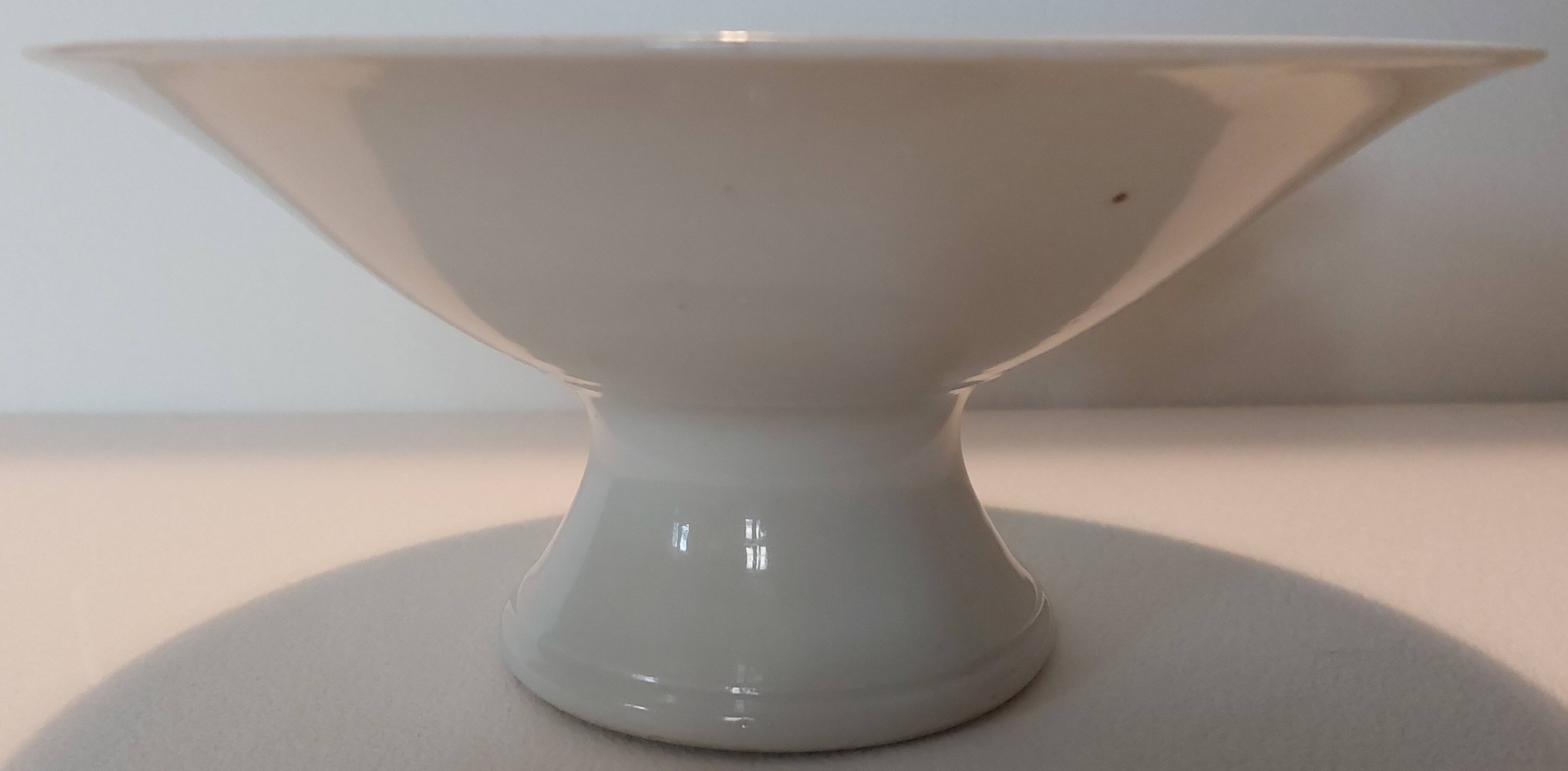 White porcelain compote bowl 19 century