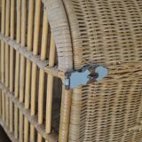 Wicker/rattan cat cage - 1970s