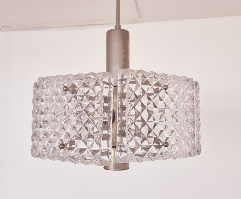 Chandelier du milieu du siècle dans le style de Kalmar, Autriche, années 1960.