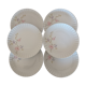 Porcelain plates pattern pastel flowers
