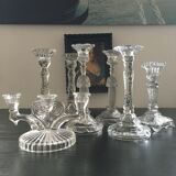 Glass candle holder