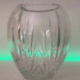 Vintage Crystal Balloon Vase Height 28cm