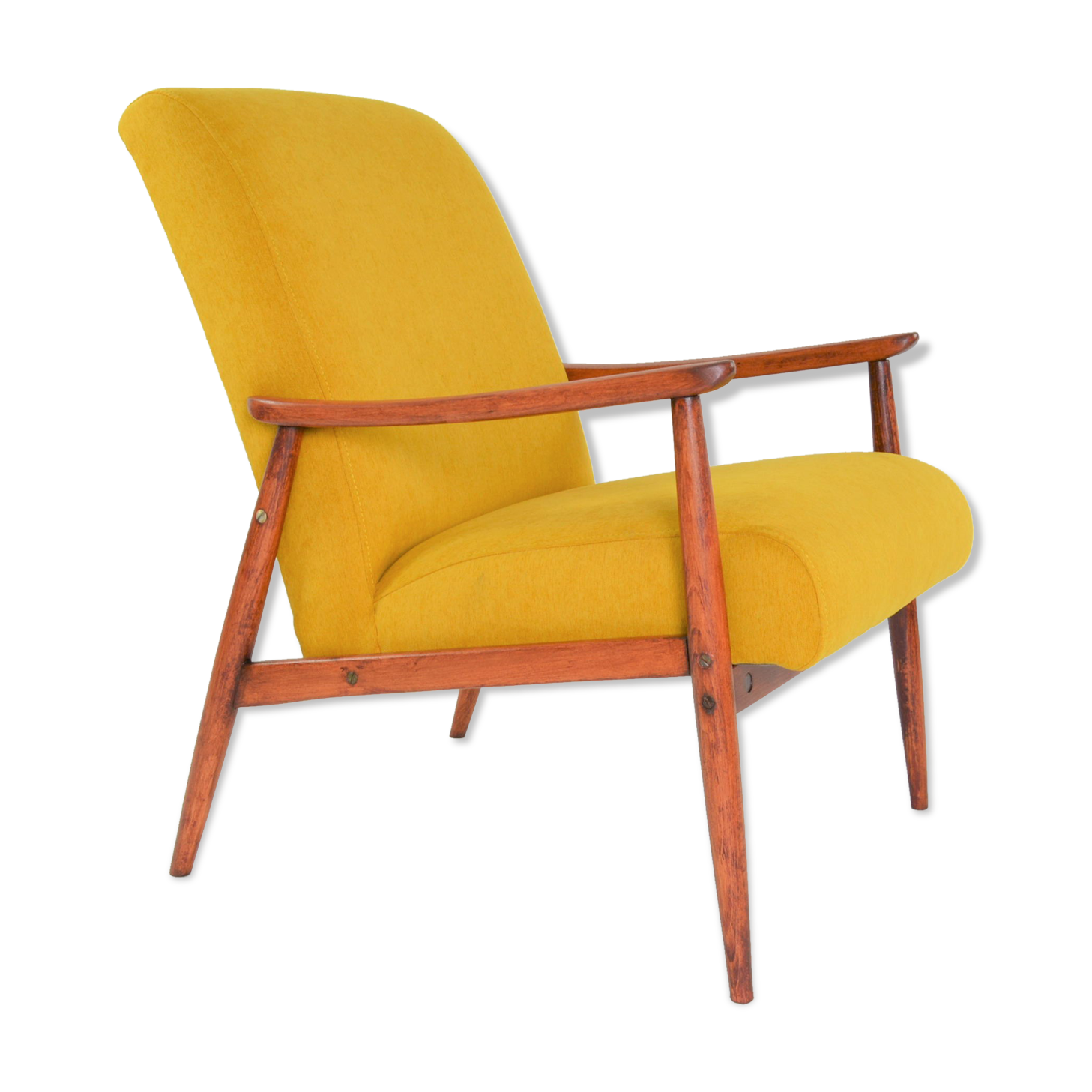 Fauteuil des années 60 jaune
