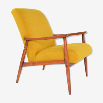 Restored yellow 60s chair