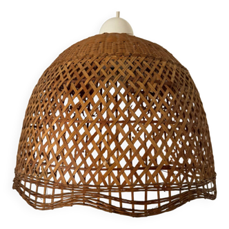 Rattan pendant lamp from the 60s