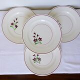 4 vintage flat plates from the Salins factory 210636