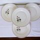 4 assiettes plates vintage de la manufacture de Salins 210636