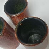 Set of 3 pots signed sirkka 78