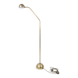 Lampadaire vintage Hustadt à 2 têtes flexibles, laiton mat