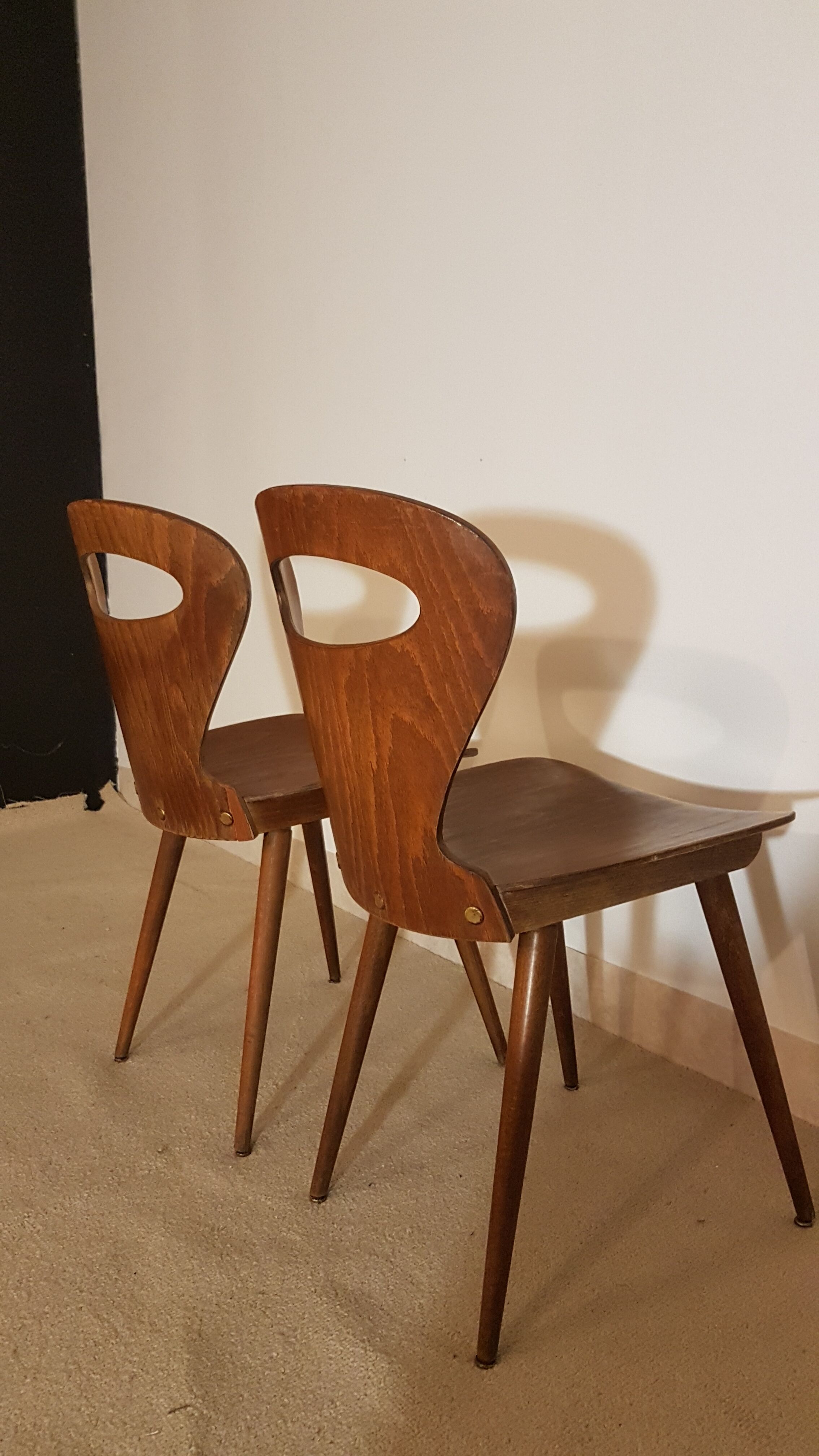 Pair of Chairs Baumann model "ant"