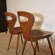 Paire de chaises Baumann modèle "fourmi "