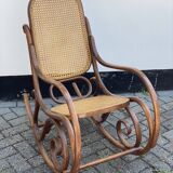 Bentwood & cane cane rocking chair