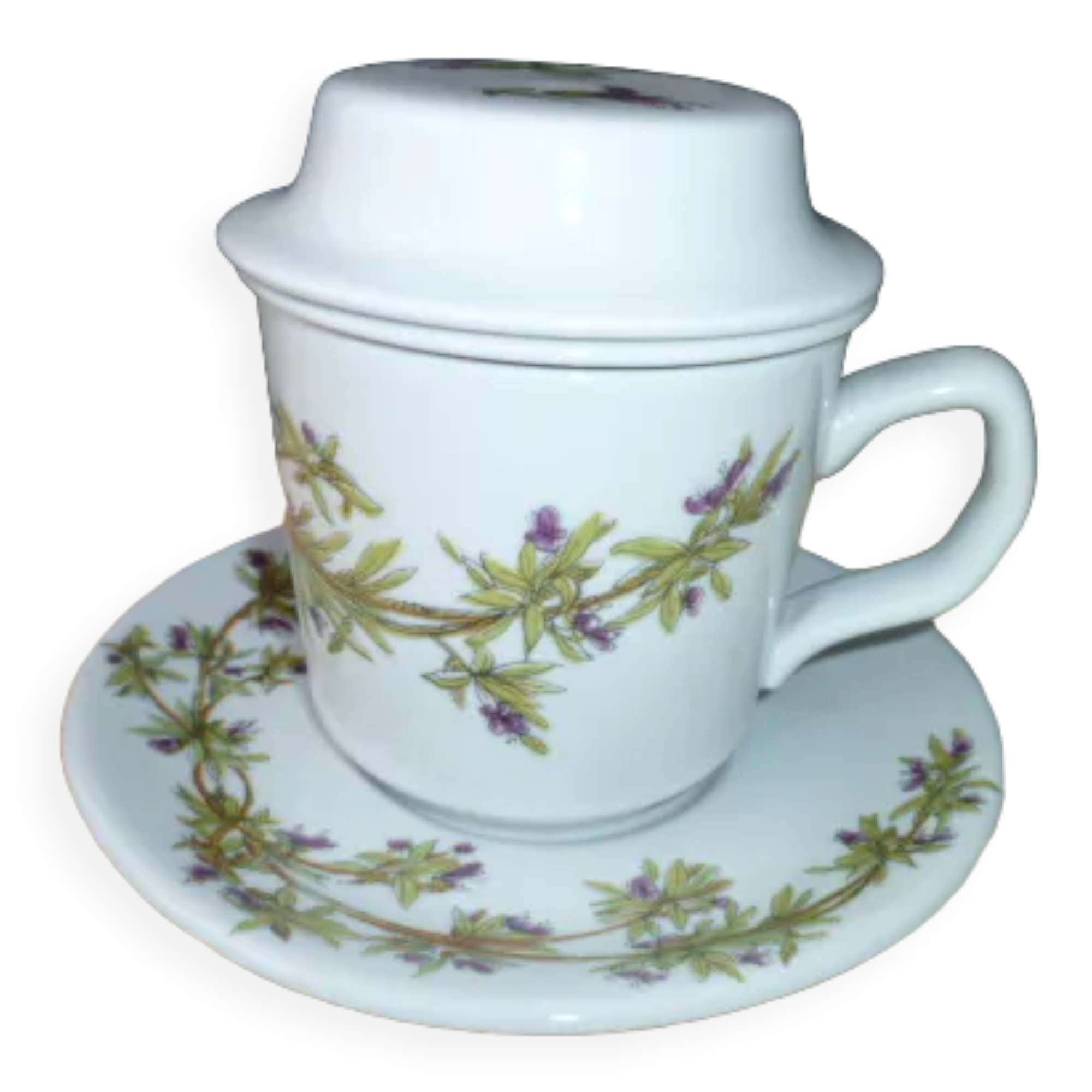 Pillivuyt porcelain cup for tea or herbal tea