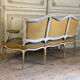 Louis XV bench in carved and painted wood, 18th century