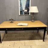 Administration table for dining room or rectangular oak desk