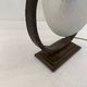 Sculptural Art Deco Table Lamp With Frosted Glass Shade, 1930s