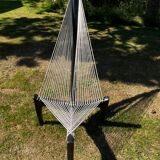 Harp style armchair