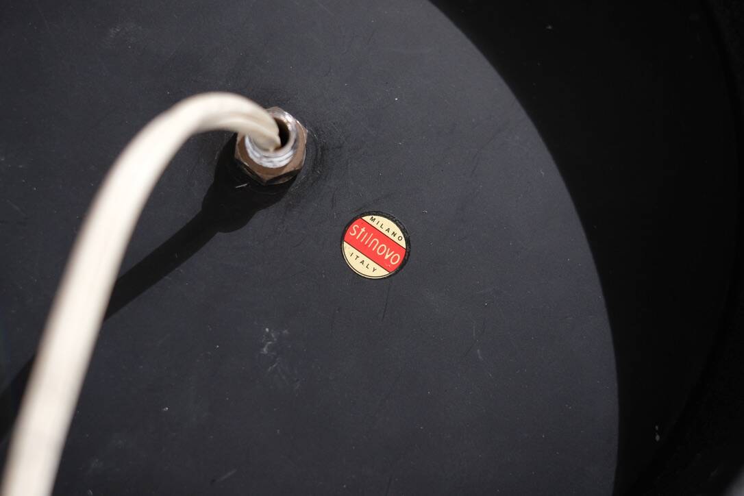 Metal table lamp by Stilnovo, Italy, 1970s.