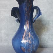 Gold and blue design vase Torcheux