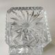 Whiskey decanter in bohemian crystal. boho-chic style. cross/diamond patterns. floral decor. high 25.5 cm