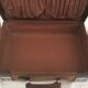 Cloth suitcase and leather vintage