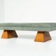 Contemporary Bench, Wood and Fabric, Italy