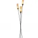 Vintage 3-light floor lamp from the 1960s.