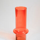 Vase orange en verre