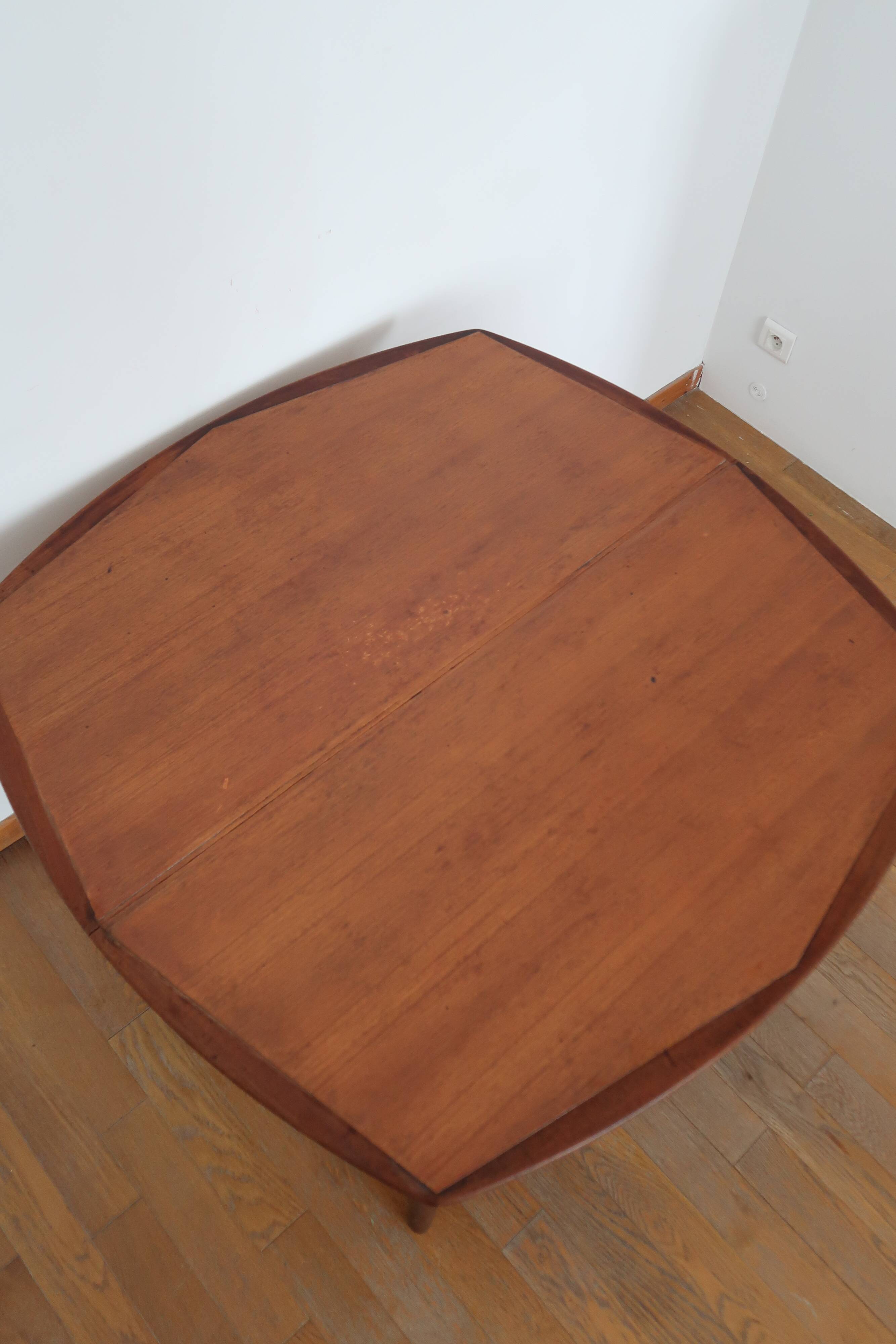 Scandinavian square dining table