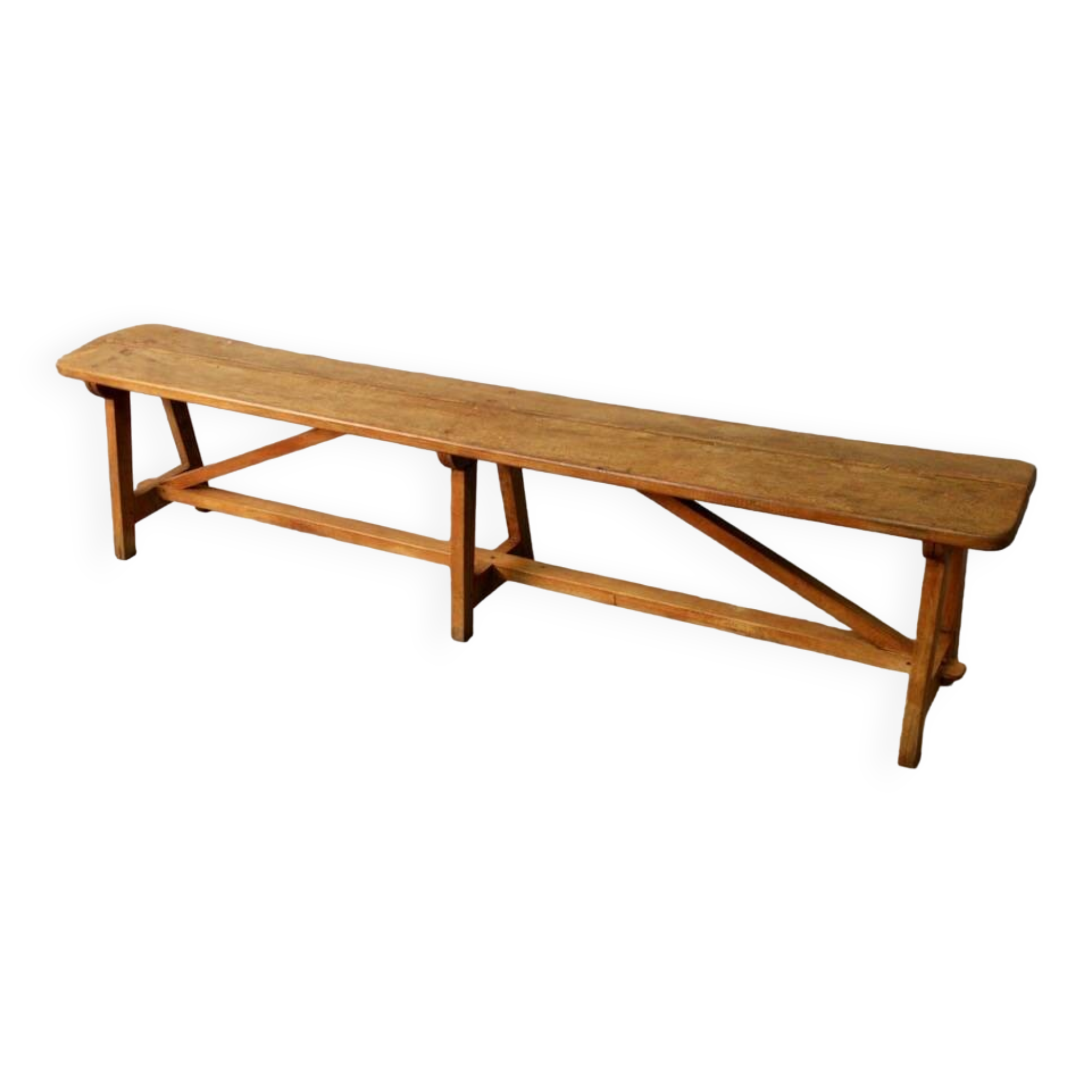 6 Leg Beech Bench