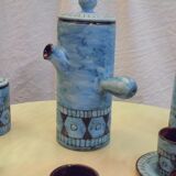 Coffee service signed A. Maunier Vallauris from the 70s