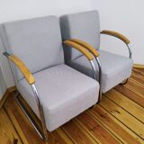 Pair of mücke melder fn 21 armchairs, vintage, 1930