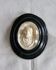 Ancient religious medallion, Jesus Christ in plaster with a blackened wooden frame.