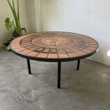 Capron “herbarium” coffee table with metal base