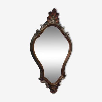 Mirror with wood frame - 70s - Belgium