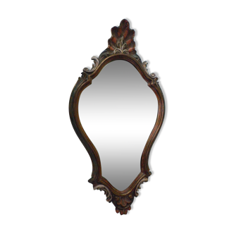 Mirror with wood frame - 70s - Belgium