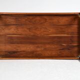 Scandinavian rosewood and ceramic coffee table