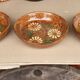 3 Glazed terracotta soup plates