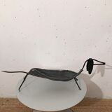 Dachshund basket, wrought iron 1950