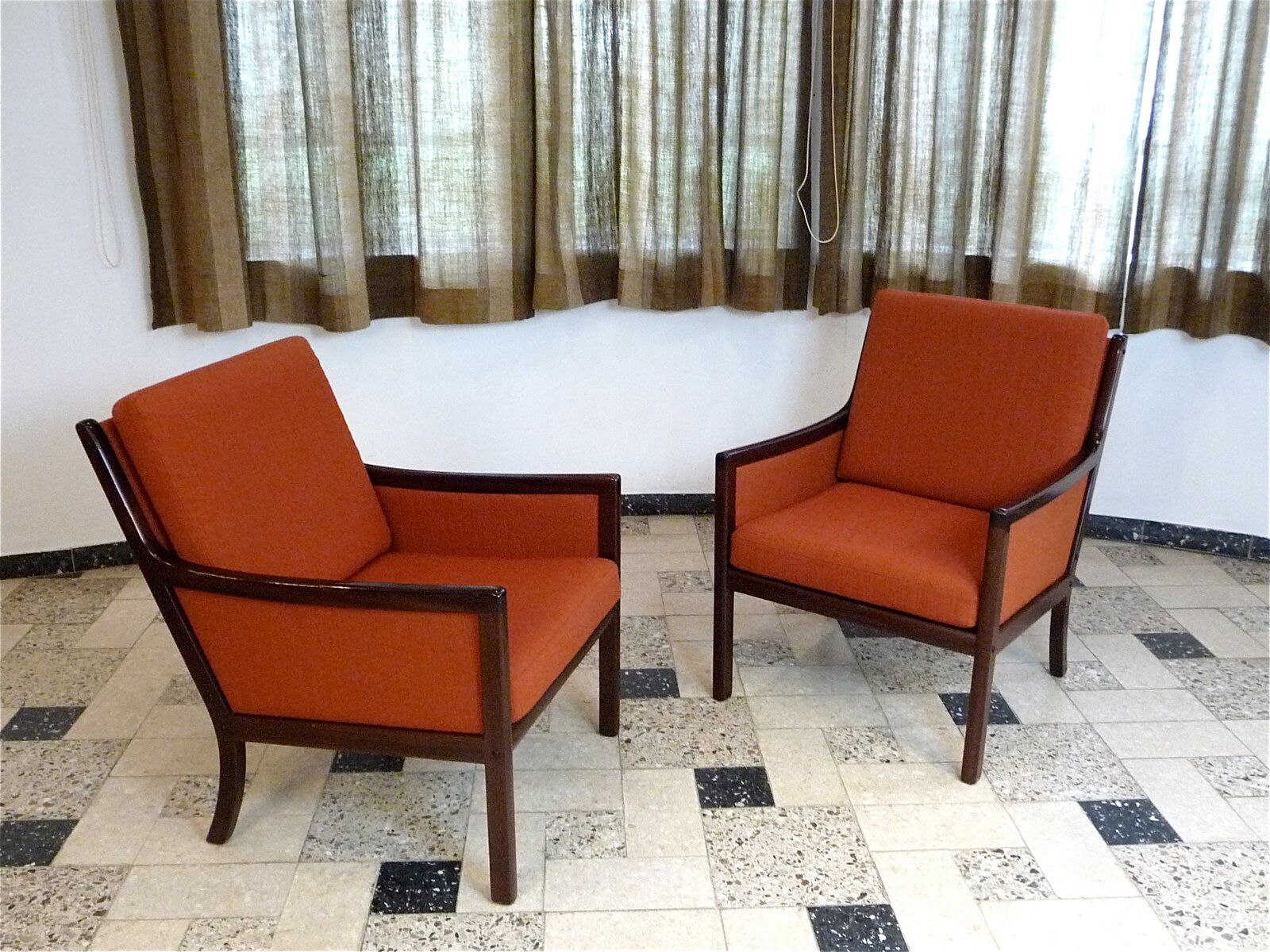 Fauteuils par Ole Wanscher pour Jeppsen, Danemark, années 1960.